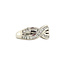 White gold ring with diamond 18 crt