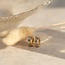 Gold earrings with diamond 18 kt