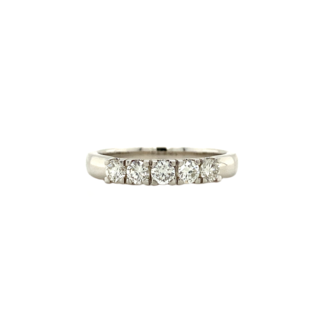 White gold ring with diamond 14 kt* new