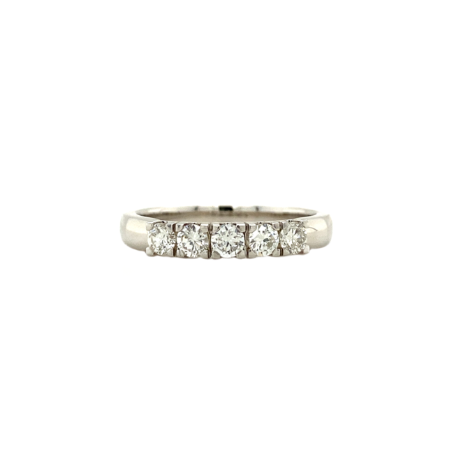 White gold ring with diamond 14 kt* new