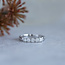 White gold ring with diamond 14 kt* new