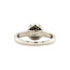 Witgouden ring met diamant 18 krt