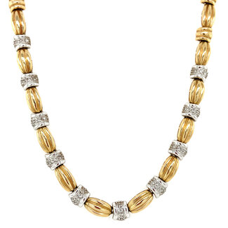 Goldener Choker mit Diamant 14 Karat