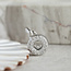 White gold pendant with diamond 18 kt