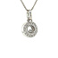 White gold pendant with diamond 18 kt