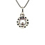 White gold pendant with diamond 18 kt
