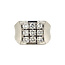Witgouden ring met diamant 18 karaat