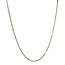 White gold long necklace Venetian 36 cm 14 kt