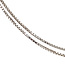 White gold long necklace Venetian 36 cm 14 kt