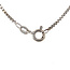 White gold long necklace Venetian 36 cm 14 kt