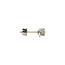 White gold stud earrings with diamond 14 kt