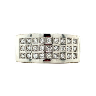 Bigli-Ring aus Weißgold mit Diamant 18 Karat