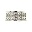 Witgouden Bigli ring met diamant 18 krt