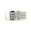 Witgouden Bigli ring met diamant 18 krt