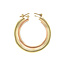 Tricolour golden earrings 14 kt