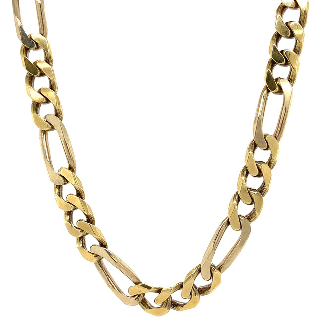 Goldene Figaro-Kette 61 cm 14 kt