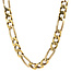 Gold figaro necklace 61 cm 14 kt