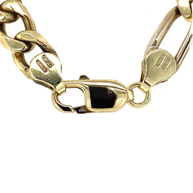 Goldene Figaro-Kette 61 cm 14 kt