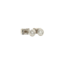 White gold solitaire stud earrings with diamond 18 kt* new