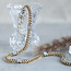 Bicolor goldene Fantasie-Kette 42 cm 14 kt