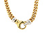 Bicolor goldene Fantasie-Kette 42 cm 14 kt
