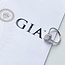 White gold ring with diamond 18 kt* new