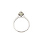 White gold ring with diamond 18 kt* new
