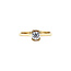 Gold solitaire ring with diamond 0.45ct. 14 ct