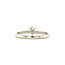 White gold solitaire ring with diamond 14 kt