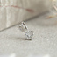 White gold solitaire pendant with diamond 14 kt* new