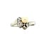 Weißgoldener Ring mit Perle und Diamant 14 kt
