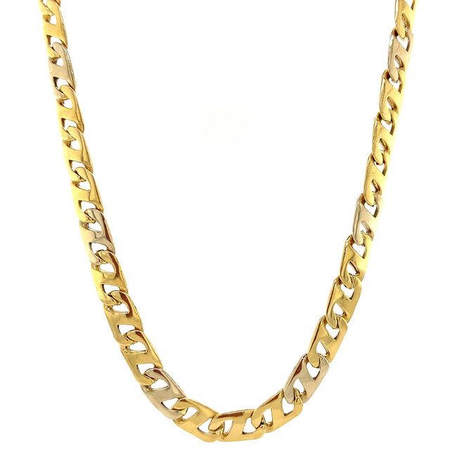 Men's gold necklace 71 cm 18 kt