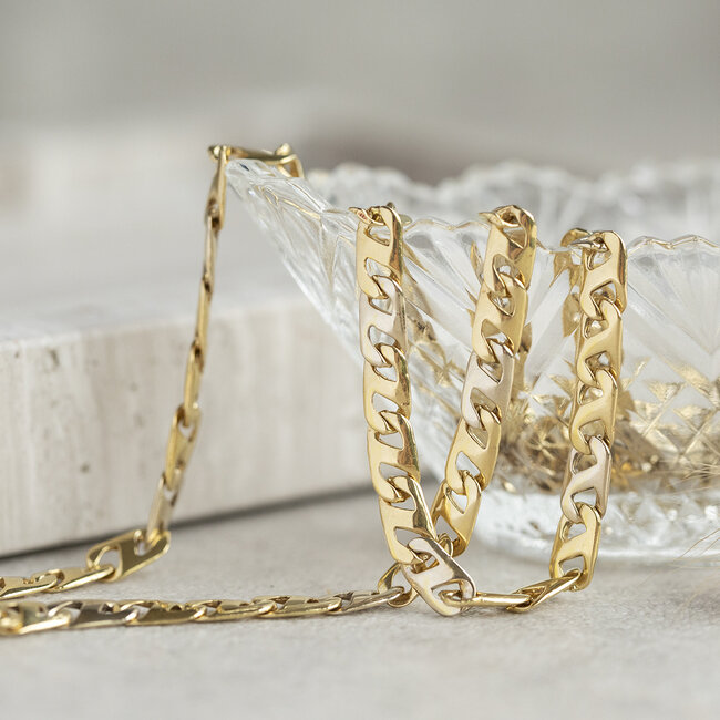 Goldene Herrenkette 71 cm 18 kt