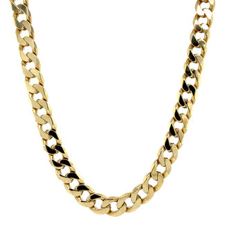 Gouden gourmet collier 54 cm 14 krt