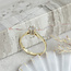 Gold solitaire ring with diamond 14 kt* new
