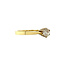Gold solitaire ring with diamond 14 kt* new