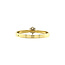 Gold solitaire ring with diamond 14 kt* new