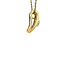 Gouden hanger met aquamarijn 14 krt