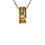 Gouden hanger met aquamarijn 14 krt