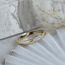 Gold ring with pave 14 crt* new