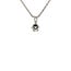 White gold solitaire pendant with diamond 14 kt