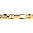 Tricolour gold bracelet with zirconia 14 kt