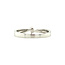 White gold slag ring with diamond 14 kt* new