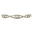 White gold bracelet with diamond 14 kt