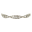 White gold bracelet with diamond 14 kt