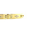 Gold bracelet bicolour 21 cm 14 kt