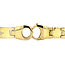 Goldarmband bicolor 21 cm 14 crt
