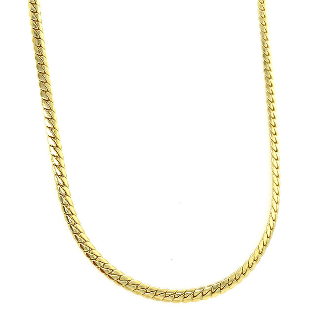 Goldenes Gourmet-Collier 45 cm 14 kt