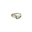 Witgouden ring met diamant 18 krt