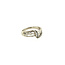 Witgouden ring met diamant 18 krt